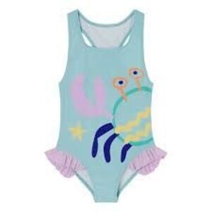 ⭐️ NWT! Stella McCartney Kids Blue Crab One Piece Swimsuit- 3-4T 🦀